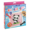 Vyšívanie, rámček 15 x 15 - panda Vyšívanie, rámček 15 x 15 - panda