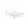 Asir | Kovová dvojlôžková posteľ ORMEL 120x200 cm biela nosnosť 120 kg | 319HBV1196 Asir | Kovová dvojlôžková posteľ ORMEL 120x200 cm biela nosnosť 120 kg | 319HBV1196