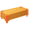 Stohovateľné lehátko DeLux, 6 ks oranžová Stohovateľné lehátko DeLux, 6 ks oranžová