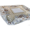 Vianočný gobelínový obrus na stôl Zimná krajinka na béžovom 90x90 cm Chenille IT030 Vianočný gobelínový obrus na stôl Zimná krajinka na béžovom 90x90 cm Chenille IT030
