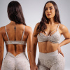 NEBBIA - Medium support športová podprsenka s leopardím vzorom PRIMAL 854 (CREAM LEOPARD) - M NEBBIA - Medium support športová podprsenka s leopardím vzorom PRIMAL 854 (CREAM LEOPARD) - M