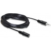 Delock Audio kábel 3,5 mm stereo jack samec/samica, 5 m (84237) Delock Audio kábel 3,5 mm stereo jack samec/samica, 5 m (84237)