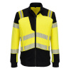 PORTWEST HI-VIS PW3 MODAFLAME FR717 / Reflexná nehorľavá mikina na zips - HV žltá/čierna XXL PORTWEST HI-VIS PW3 MODAFLAME FR717 / Reflexná nehorľavá mikina na zips - HV žltá/čierna XXL