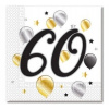 Procos servítky s číslom 60 milestone 33x33cm 20ks Procos servítky s číslom 60 milestone 33x33cm 20ks