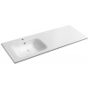 Sapho Sapho, ARECA umývadlo 141x51,5cm, liaty mramor, ľavé, biela, AC141L Sapho Sapho, ARECA umývadlo 141x51,5cm, liaty mramor, ľavé, biela, AC141L