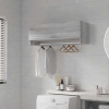 vidaXL Šatník sivý dub sonoma 100x32,5x35 cm spracované drevo - Sivá - 237498-250119 vidaXL Šatník sivý dub sonoma 100x32,5x35 cm spracované drevo - Sivá - 237498-250119