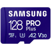 Samsung PRO Plus pamäťová karta micro SDXC 128 GB A2 Application Performance Class, v30 Video Speed Class, UHS-I vr. SD adaptéru; MB-MD128SA/EU