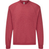 Fruit of the Loom Mikina Classic Raglan Sweat, raglánová COT162216u4705-vintage hea 2XL Melír vintage červená Fruit of the Loom Mikina Classic Raglan Sweat, raglánová COT162216u4705-vintage hea 2XL Melír vintage červená