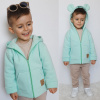 BUNNY KIDS MIKINO-KABÁTOK MEĎVED - MENTOLOVÝ - 116/122 BUNNY KIDS MIKINO-KABÁTOK MEĎVED - MENTOLOVÝ - 116/122