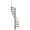 Minka STAIRS Priestorovo točité schodisko Suono buk/sivá 133 x 78 cm Minka STAIRS Priestorovo točité schodisko Suono buk/sivá 133 x 78 cm