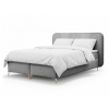 Wilsondo Čalúnená boxspring manželská posteľ s matracom Fandy 140x200 - sivá Wilsondo Čalúnená boxspring manželská posteľ s matracom Fandy 140x200 - sivá