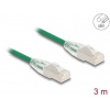 Delock Síťový kabel RJ45 Cat.6A, ze zástrčky na zástrčku, se zahnutou západkou, U/FTP, tenký, 3 m, zelený 80367 Delock Síťový kabel RJ45 Cat.6A, ze zástrčky na zástrčku, se zahnutou západkou, U/FTP, tenký, 3 m, zelený 80367
