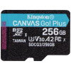 Kingston Canvas Go! Plus pamäťová karta micro SD 256 GB Class 10 UHS-I; SDCG3/256GBSP Kingston Canvas Go! Plus pamäťová karta micro SD 256 GB Class 10 UHS-I; SDCG3/256GBSP