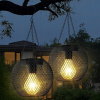 2ks Solárna LED záhradná lampa závesná Lampáš Lampička Svietidlo 15cm 2ks Solárna LED záhradná lampa závesná Lampáš Lampička Svietidlo 15cm