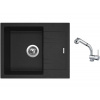 Set Sinks LINEA 600 N Granblack + batéria Sinks MIX 3 S Chróm Set Sinks LINEA 600 N Granblack + batéria Sinks MIX 3 S Chróm
