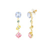 Bohemia Crystal náušnice Bonbon s českým krištáľom Preciosa, pozlátené, visiace Bohemia Crystal náušnice Bonbon s českým krištáľom Preciosa, pozlátené, visiace