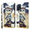 Peňaženkové kožené puzdro PAINTED na Oppo A54 / A54s - Naughty Cat Peňaženkové kožené puzdro PAINTED na Oppo A54 / A54s - Naughty Cat