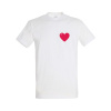 Tričko Koza Bobkov - Heart small Biela XL Tričko Koza Bobkov - Heart small Biela XL