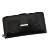 Dámska kožená peňaženka Jennifer Jones 5280-2 Black Horizontal Large Dámska kožená peňaženka Jennifer Jones 5280-2 Black Horizontal Large