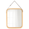 TENDANCE Závesné zrkadlo Jae Beige, bambus TENDANCE Závesné zrkadlo Jae Beige, bambus