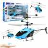 HELIKOPTÉRA Ovládaná RUKOU Dlaňou Lietajúci DRON Diaľkovo Ovládaný USB Modrá HELIKOPTÉRA Ovládaná RUKOU Dlaňou Lietajúci DRON Diaľkovo Ovládaný USB Modrá