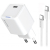 COLORWAY COLORWAY 1x USB-C/ síťová nabíječka/ GaN/ PD/ PPS/ 30W/ Včetně 100cm kabelu/ Bílá COLORWAY COLORWAY 1x USB-C/ síťová nabíječka/ GaN/ PD/ PPS/ 30W/ Včetně 100cm kabelu/ Bílá