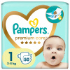 Jednorazové plienky Pampers Premium Care, veľkosť 1 (2-5 kg), 50 ks Jednorazové plienky Pampers Premium Care, veľkosť 1 (2-5 kg), 50 ks