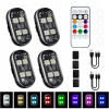 Bezdrôtová LED Stroboskopická Lampa, Silná, 8 farieb, USB 4 kusy Bezdrôtová LED Stroboskopická Lampa, Silná, 8 farieb, USB 4 kusy