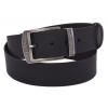 Pánsky kožený opasok 763-40-03 čierny hladký pracka Jeans II Pánsky kožený opasok 763-40-03 čierny hladký pracka Jeans II