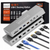 Dokovacia Stanica Hub USB-C 16v1 2x HDMI 4K 60Hz Display Port 1.4 USB SD Jack Dokovacia Stanica Hub USB-C 16v1 2x HDMI 4K 60Hz Display Port 1.4 USB SD Jack