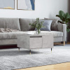 vidaXL Konferenčný stolík betónový sivý 55x55x36,5 cm spracované drevo vidaXL Konferenčný stolík betónový sivý 55x55x36,5 cm spracované drevo