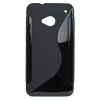 Puzdro gumené HTC One M7 čierne Puzdro gumené HTC One M7 čierne