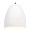 vidaXL Industriálna závesná lampa 25 W biela 42 cm okrúhla E27 vidaXL Industriálna závesná lampa 25 W biela 42 cm okrúhla E27