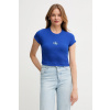 Calvin Klein Jeans tričko dámske LV047AB802 modrá L Calvin Klein Jeans tričko dámske LV047AB802 modrá L