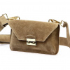 Dámska kožená kabelka cez rameno Luka 24-077 béžovej farby 20 x 12,5 x 5 cm Dámska kožená kabelka cez rameno Luka 24-077 béžovej farby 20 x 12,5 x 5 cm