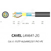LAN kábel vonkajší CAVEL 641-2G, Cat6, PVC+PE, F/UTP (FTP), čierny, predaj na metre LAN kábel vonkajší CAVEL 641-2G, Cat6, PVC+PE, F/UTP (FTP), čierny, predaj na metre