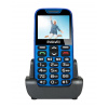 EVOLVE EVOLVEO EasyPhone XD, mobilní telefon pro seniory s nabíjecím stojánkem (modrá barva) PR1-EP-600-XDL