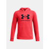 Chlapčenská mikina Under Armour UA Rival Fleece BL Hoodie Červená YXS Chlapčenská mikina Under Armour UA Rival Fleece BL Hoodie Červená YXS