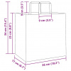 vidaXL Papierové tašky 50 ks s rúčkami, hnedá, 26x17x25 cm - Hnedá - 240518-254251 vidaXL Papierové tašky 50 ks s rúčkami, hnedá, 26x17x25 cm - Hnedá - 240518-254251