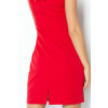 Dámske spoločenské šaty Madlen bez rukávov krátke červené - Červená - Numoco XL červená