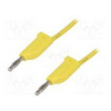 Měřicí šňůra 70VDC 33VAC 16A banánek 4 mm,z obou stran žlutá Měřicí šňůra 70VDC 33VAC 16A banánek 4 mm,z obou stran žlutá