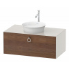 DURAVIT White Tulip závesná skrinka pod umývadlo na dosku, 1 zásuvka, 1000 x 550 x 408 mm, americký orech masív/nordická biela matná, WT498107739 DURAVIT White Tulip závesná skrinka pod umývadlo na dosku, 1 zásuvka, 1000 x 550 x 408 mm, americký orech masív/nordická biela matná, WT498107739