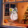 Vianočná okenná dekorácia - snehuliak - s prísavkou - 30 x 29 cm Vianočná okenná dekorácia - snehuliak - s prísavkou - 30 x 29 cm
