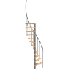 Minka STAIRS Priestorovo točité schodisko Suono Smart buk/sivá 120 x 68 cm Minka STAIRS Priestorovo točité schodisko Suono Smart buk/sivá 120 x 68 cm