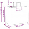 vidaXL Papierové tašky 50 ks s rúčkami, hnedá, 32x17x25 cm - Hnedá - 240519-254254 vidaXL Papierové tašky 50 ks s rúčkami, hnedá, 32x17x25 cm - Hnedá - 240519-254254