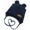 Čiapočka na zaväzovanie bavlna Little Teddy bavlna granátová Čiapočka na zaväzovanie bavlna Little Teddy bavlna granátová