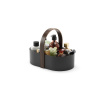 Umbra Caddy Bellwood, organizér na kozmetiku, plast, čierny, orech, 30 x 20 x 23 cm, 1019130-048 Umbra Caddy Bellwood, organizér na kozmetiku, plast, čierny, orech, 30 x 20 x 23 cm, 1019130-048