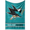 San Jose Sharks fleecová deka Essential 150x200 cm San Jose Sharks fleecová deka Essential 150x200 cm