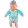 Teddies miminko 40 cm měkké tělo s lahvičkou s dudlíkem Teddies miminko 40 cm měkké tělo s lahvičkou s dudlíkem