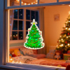 Vianočná okenná dekorácia - vianočný stromček - s prísavkou - 30 x 29 cm Vianočná okenná dekorácia - vianočný stromček - s prísavkou - 30 x 29 cm